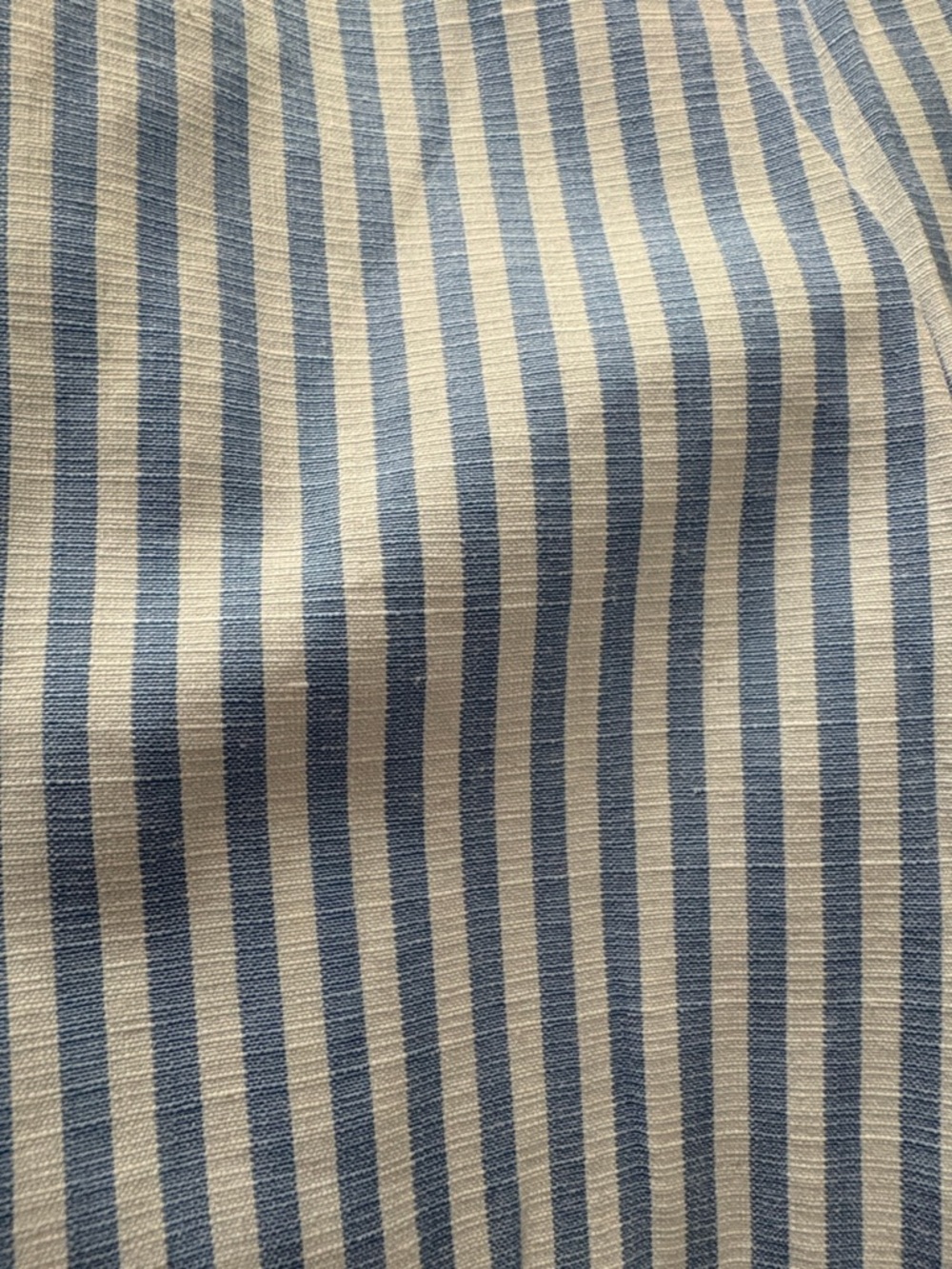 Adorable SHEIN Blue and White Striped Sleeveless Asymmetric Button Top❣️ - Picture 9 of 11